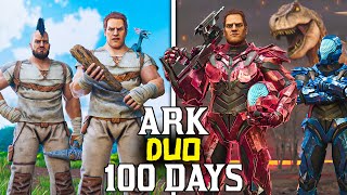 We Spent 100 Days in Ark The Island - Duo Ark Survival Ascended 100 Days