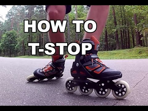 How to T-STOP on Inline Skates | ROLLERBLADE BASICS EP 1