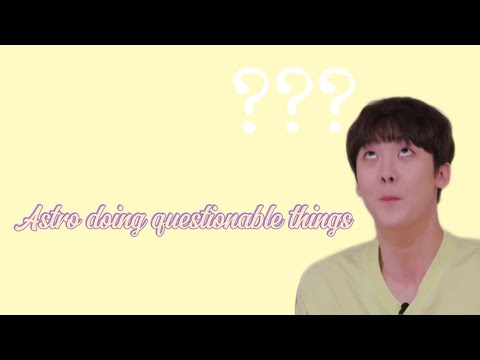 Astro being questionable (?) #astro #mj #jinjin #chaeunwoo #moonbin #rocky #sanha #aroha #ot6 #hamo