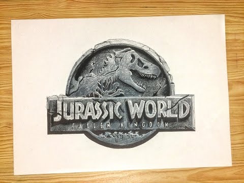 Speed Drawing Jurassic World Logo (Fallen Kingdom)