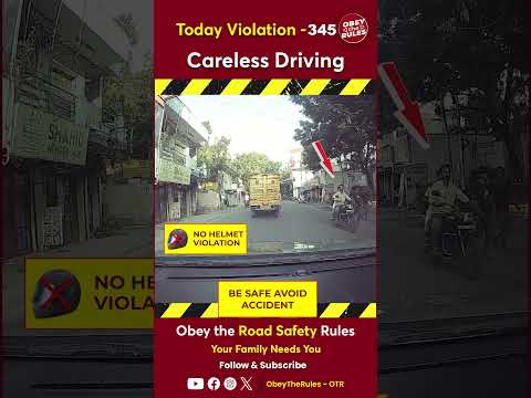 Today Violation 345 - Kindly Wear Helmet for your Safety #otr #chennaitrafficpolice