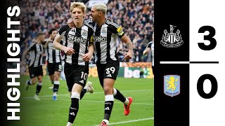 Newcastle United 3 Aston Villa 0 | Premier League Highlights