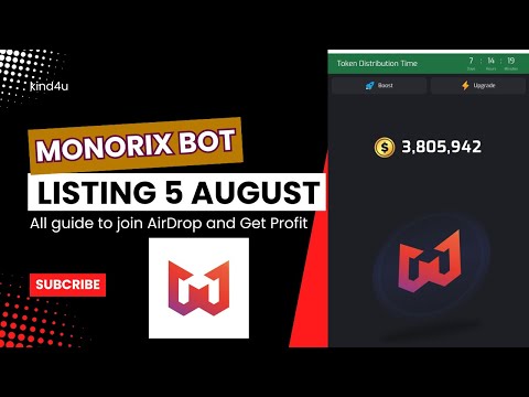 "How to Create a Monorix Airdrop Account & Maximize Profits | Monorix Listing August 5th 2024"