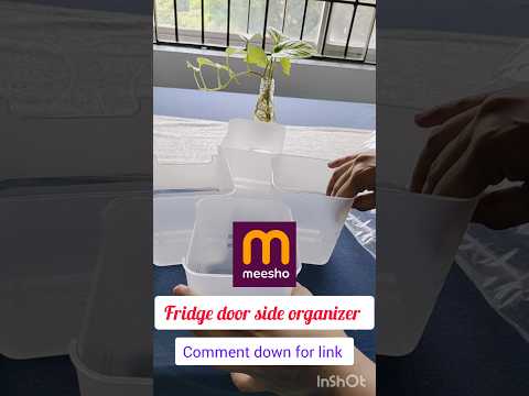 Fridge organiser from meesho under 200 #meesho #meeshohaul #fridgeorganization #ytshort #shorts