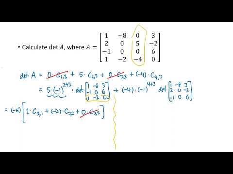 Linear Algebra Example: Determinants