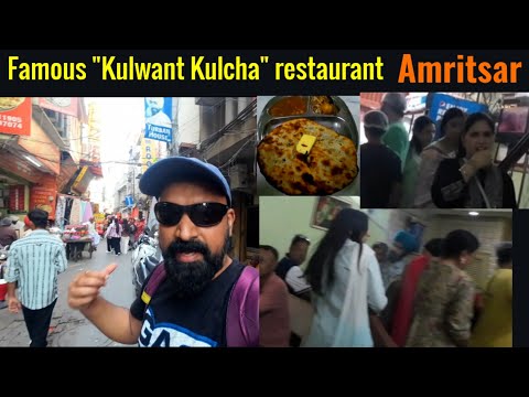 Famous Kulwant Singh Kulcha restaurant in Amritsar Punjab