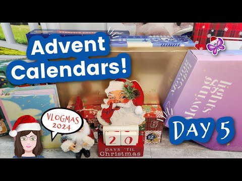 Day 5 - Opening ADVENT CALENDARS!  Vlogmas Day 5!  2024