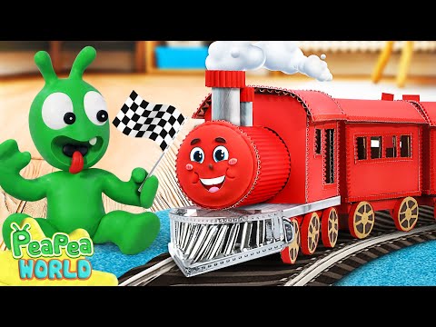 Have Fun With New Toy Trains 🚆 Cartoon For Kids ❤️ Pea Pea World