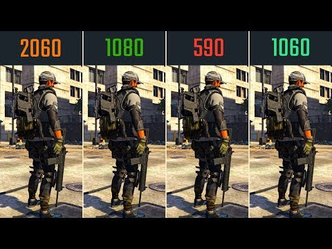 RTX 2060 vs GTX 1080 vs RX 590 vs GTX 1060 The Division 2 (BETA)