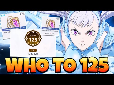 IT'S P2W? LVL 125 UPDATE EXPLAINED & WHO TO TRANSCEND TO 125! (Tier List) | Black Clover Mobile