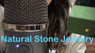 音フェチ・ASMR 天然石アクセサリー紹介、タッピング、蓋の音/Natural Stone Jewelry Tapping  Lids sound