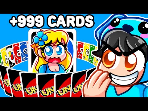 I TROLLED WITH +999 CARDS in Roblox UNO!