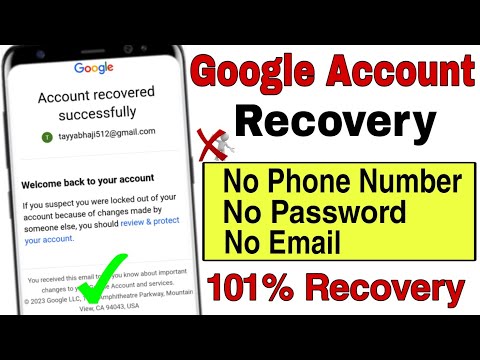 Google account recovery || How to recover gmail password without recovery email and phone number