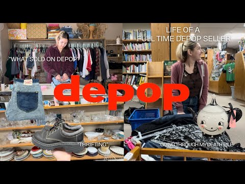 DEPOP WITH ME • THRIFTING • WHAT SOLD ON DEPOP • THRIFTMAS DAY 18 #depopseller #thrift