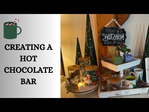 CREATING A BEAUTIFUL HOT COCOA AND TEA STATION FOR THE HOLIDAY