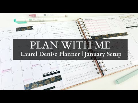 Laurel Denise PLAN WITH ME | My 2024 Content Planner - January Setup