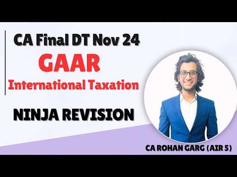 GAAR Revision Turbo Revision CA Final DT Nov 24 (CA Rohan Garg AIR5)