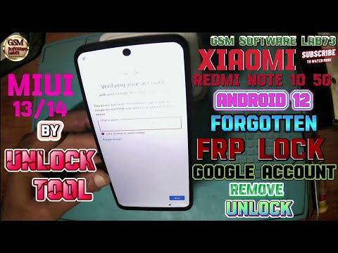 Redmi Note 10 5G FRP unlock|Redmi Note 10 5G Miui 13/14 FRP Remove Just One Click With Unlock Tool🔓