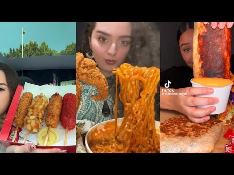 1 HOUR LONG MUKBANG COMPILATION 🍗🍜🍪