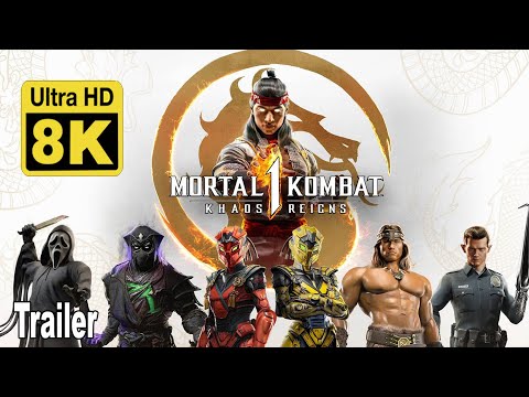 Mortal Kombat 1: Khaos Reigns Official Announcement Trailer 8K (Remastered with Neural Network AI)