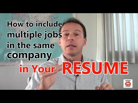 How to Include Multiple Jobs in the Same Company in Your Resume   Resume Tips