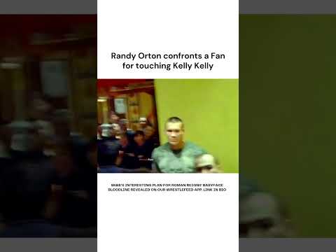 Randy Orton confronts a fan for touching Kelly Kelly