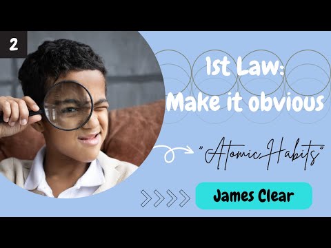 "Atomic Habits" | Understand 1st Law of Behaviour Change in 10 minutes | Make It Obvious | L_I_E