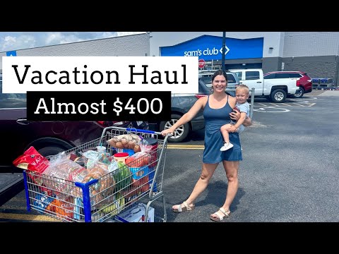 HUGE SAMS CLUB GROCERY HAUL BEFORE VACATION! SPENDING ALMOST $400 + A New Canning Recipe For Pickles