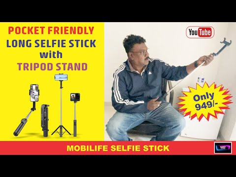 BEST MOBILE SELFIE STICK TRIPOD WITH BLUETOOTH REMOTE FOR VLOGGING VIDEOS | IN HINDI