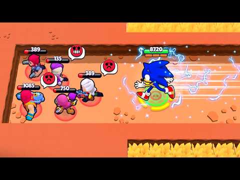 *NEW* SONIC BRAWLER RUINS THE GAME! (Brawl Stars 2024 Funny Moments #163)