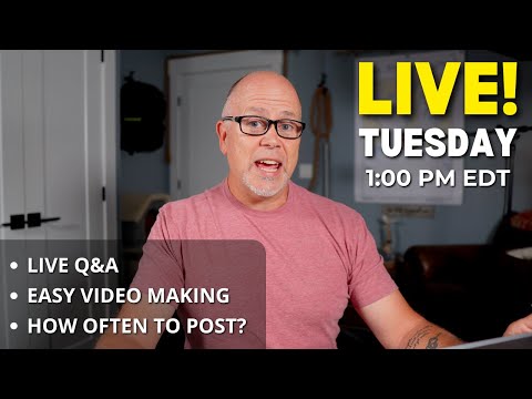 Live Stream #46 - Youtube Over 40, How Often Should You Post, Live Q&A and more!