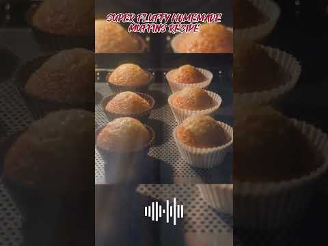 SUPER FLUFFY HOMEMADE MUFFINS RECIPE | INGREDIENTS @CookingRecipesIdeasVlog @tips @Recipe @Muffins