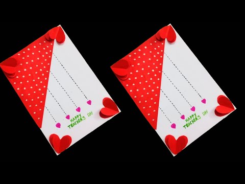 DIY Teacher's Day Cards Easy & Beautiful Crafts, teacher's day card making,