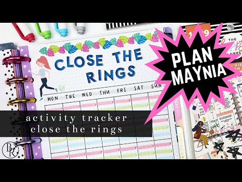 Activity Tracker: Close The Rings // Plan MAYnia | Plans by Rochelle