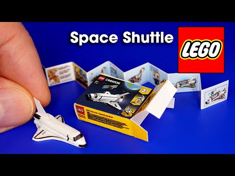 DIY Miniature LEGO Creator Space Shuttle Set | for DollHouse