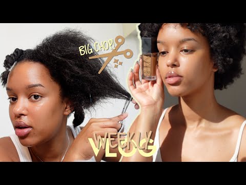 VLOG 19 | I DID IT!! MY BIG CHOP! CUTTING OFF MY DEAD HAIR.