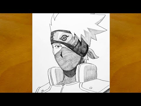 How to Draw Kakashi Hatake || Easy Kakashi Drawing Step by Step || Anime Drawing Tutorial