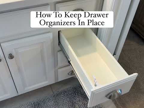 ✨How To Keep Your Drawer Organizers In Place✨