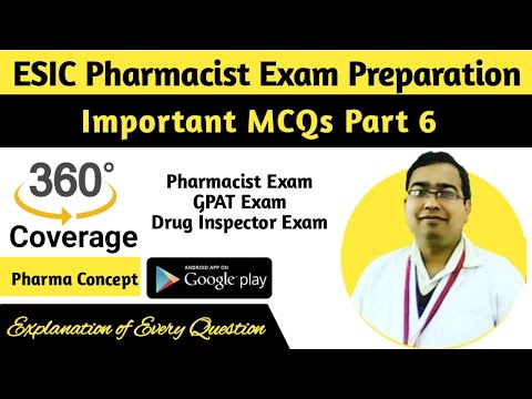 ESIC Pharmacist Exam Preparation | Important MCQs Part 6 | Ram Prakash Prajapat Sir