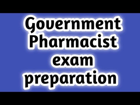 Government Pharmacist exam preparation