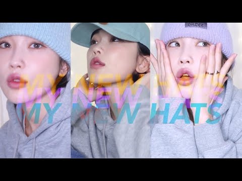 NEW YEAR 💞 NEW HATS 🧢 내돈내산 모자하울(비니, 볼캡), 두상예뻐보이는 모자, 예쁜비니들 ✨