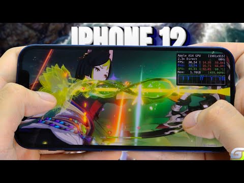 iPhone 12 test game Genshin Impact Max Graphics 2024 | Highest, 60 FPS