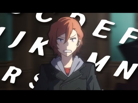 Learn The Alphabet With SUB Chuuya Nakahara