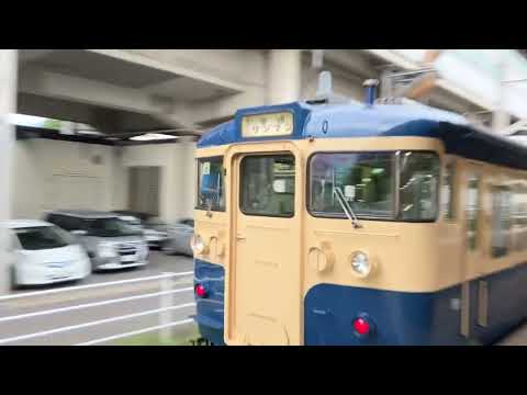 しなの鉄道　115系S9編成(横須賀色)上田駅発車