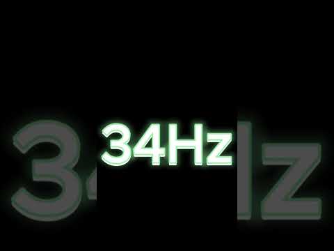 34Hz Pure Tone Test | Deep Bass Frequency Sound Check | Subwoofer & Speaker Test