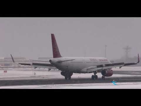 【新千歳空港 国際線飛行機動画】Juneyao Airlines(DKH) Airbus A321-200 B-8957