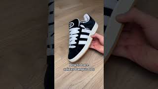 how to lace Adidas campus 00s #youtubeshorts #sneakers #adidas #lace #marlin #customs