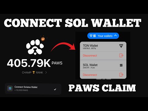 PAWS AIRDROP CLAIM - Connect Your Solana Wallet | How To Connect Phantom Wallet On PAWS