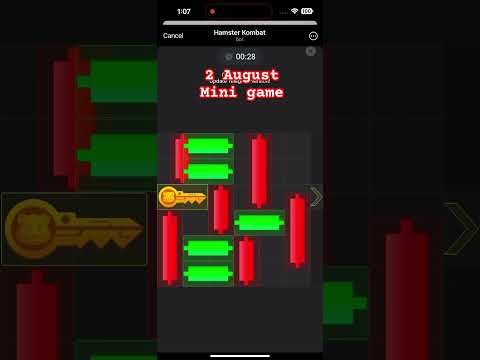 2 August mini game hamster Kombat #hamsterkombat #ciphercodes #minigames