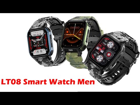 LT08 Smart Watch Men Sports Bluetooth Call Fitness Tracker 24hours Heart Rate Monitor Military 2023